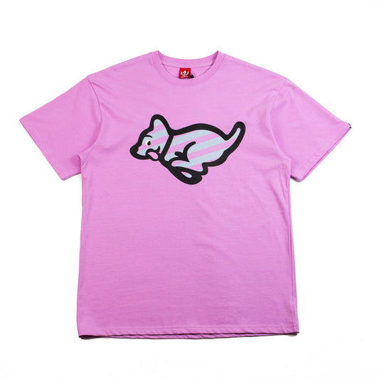 Yikes Stripes SS Tee (Prism Pink)