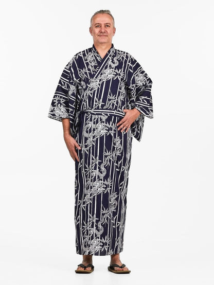 Yukata Kimono Men - Bamboo & Dragon