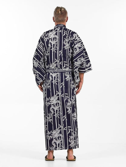 Yukata Kimono Men - Bamboo & Dragon