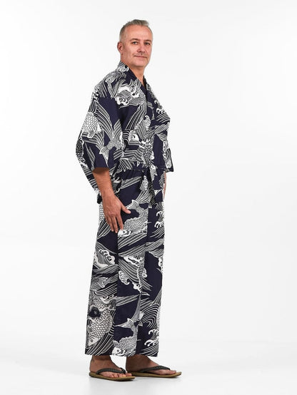Yukata Kimono Men - Koi Fish