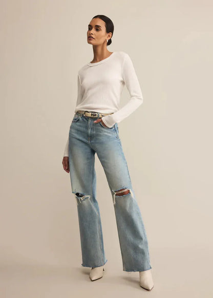 Z Supply: Arlet Mini Thermal Top - White - B Social Boutique