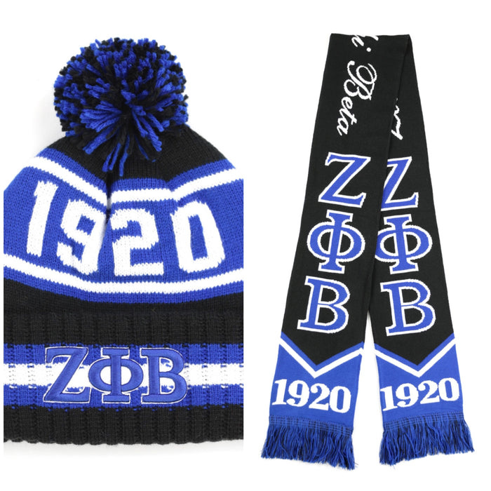 Zeta Pom Beanie & Scarf Set