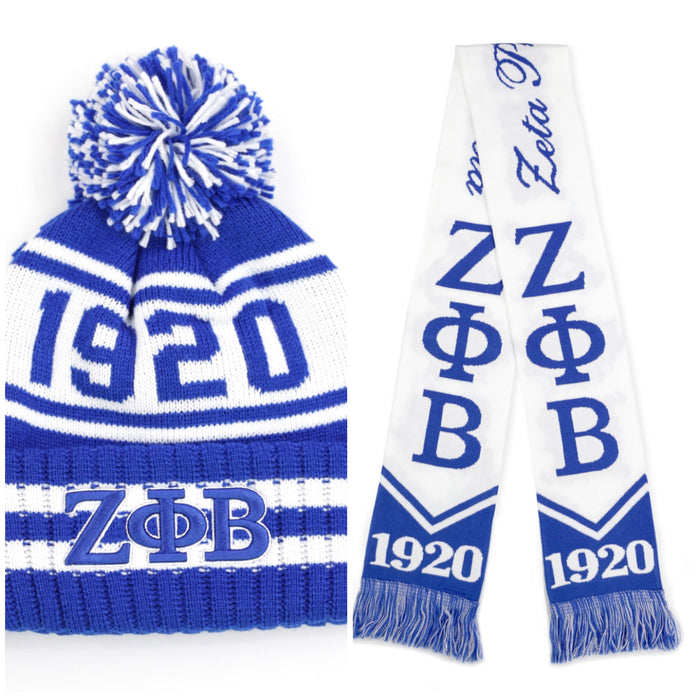 Zeta Pom Beanie & Scarf Set